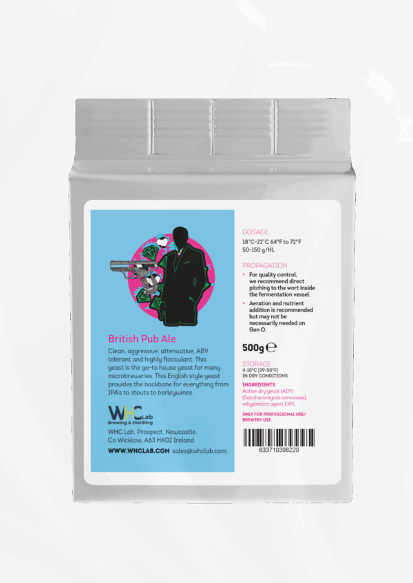 British Pub Ale Dehydrated Brewing Yeast WHC LAB